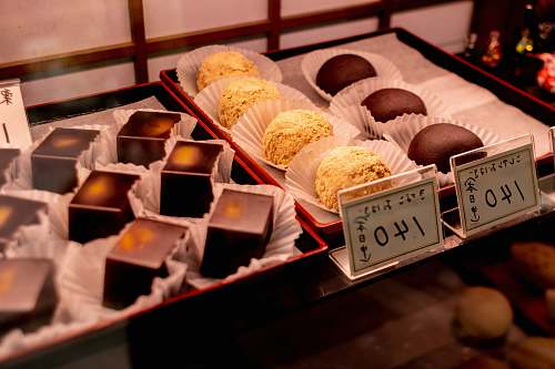 sweets chocolate ball and cube confectionery