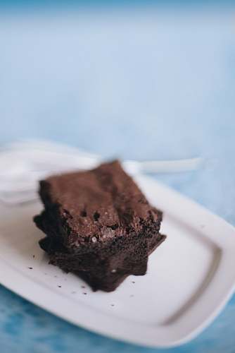 dessert chocolate on plate chocolate