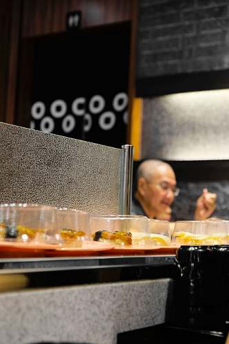 meal clear glass containers restaurant