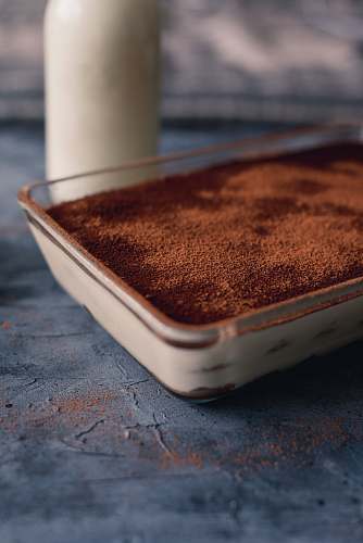 dessert clear glass tray chocolate