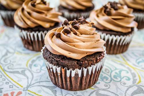 dessert close up photography of cupcakes cupcake
