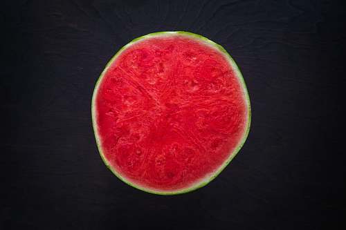 fruit closeup photo of sliced watermelon red