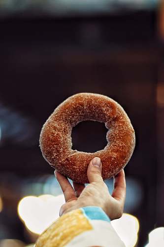 bread cooked donut human