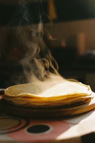 bread cooked pancake on table pita