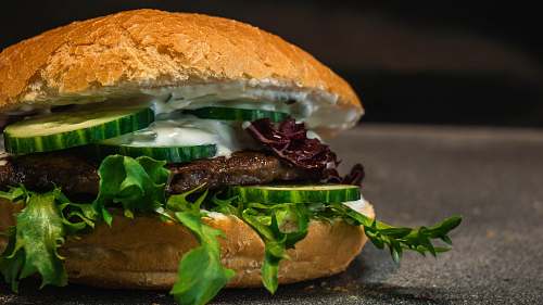 burger cucumbers and cream hamburger seasoning