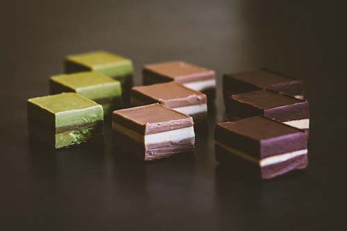 dessert desserts on black surface fudge