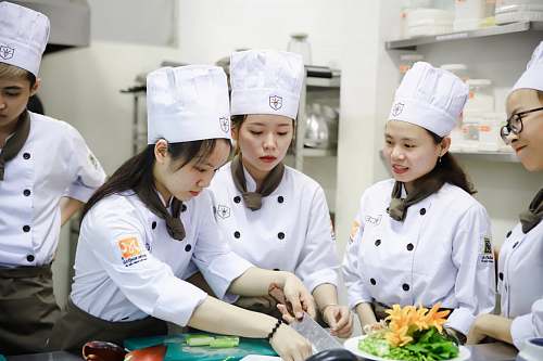 human female chefs in kitchen culinary