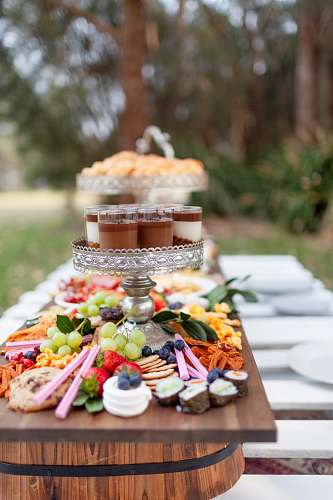 meal foods and deserts sweets