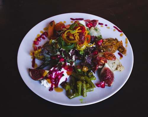 dish fresh vegetable salad meal