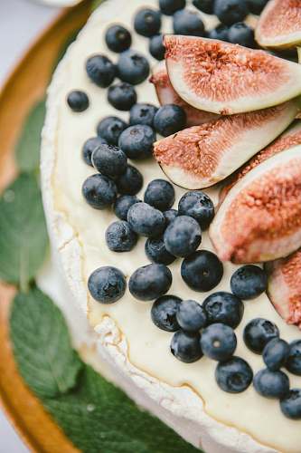 blueberry grapes on plate fig