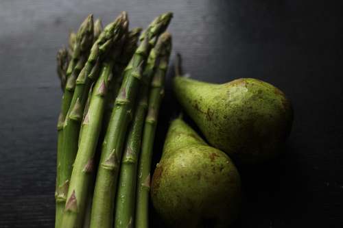 plant green asparagus pear