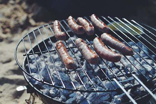 bbq grilled sausages sausage