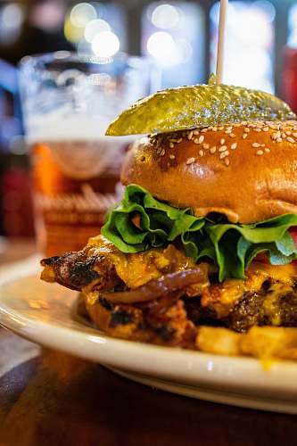 burger hamburger with patty new york