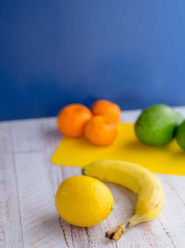 fruit lemon and banana fruits citrus fruit