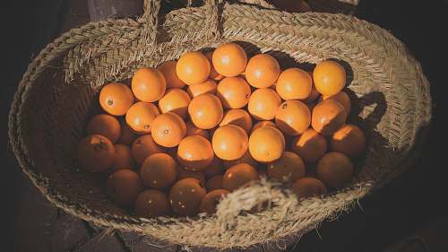 fruit orange fruits on basket orange