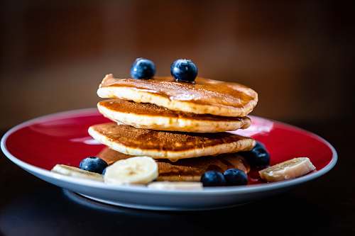 pancake pancake with blueberry bread