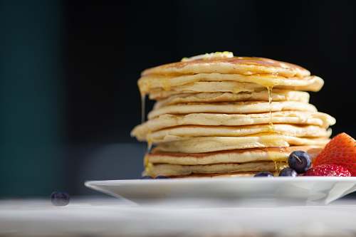bread pancakes on palte pancake