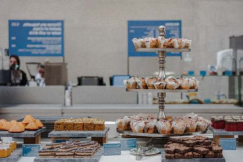 meal pastries on rack human