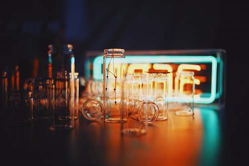 meal photo of clear glass jars restaurant