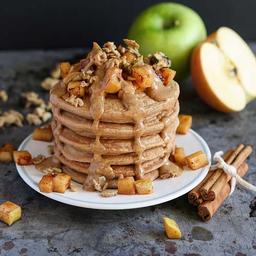 bread pile of cookies with cinnamon sticks pancake