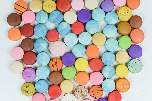 confectionery pile of macoroons sweets