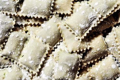 pasta pile of pasta ravioli