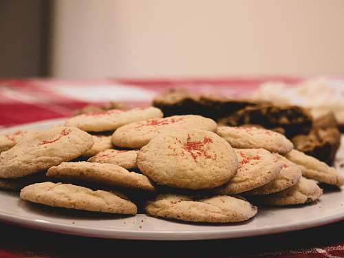 biscuit plate of biscuits cookie