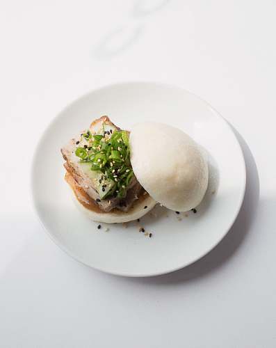 egg plate of burger meal