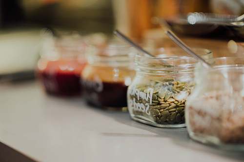 confectionery pumpkin seeds in jar sweets