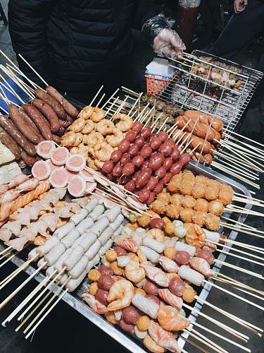 bbq raw meat human