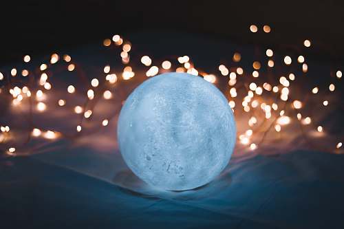 sphere round white crystal ball egg