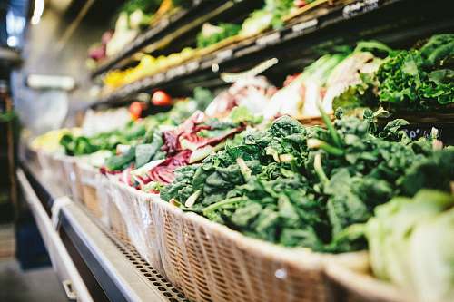 vegetable row of vegetables placed on multilayered display fridge produce
