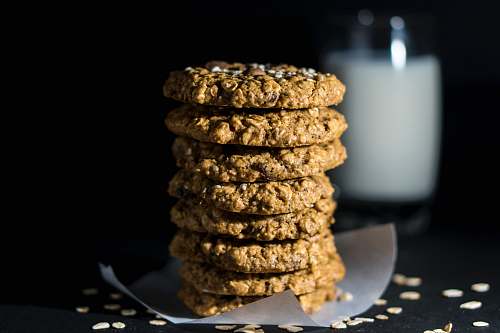 seasoning selective focus photography of cookies sesame