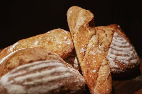 bread several breads bun
