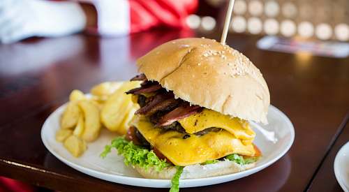 burger shallow focus photo of bacon and cheese burger brazil