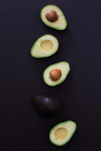 fruit slice of avocado plant