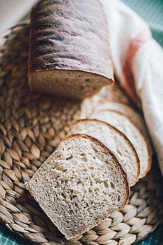 bread sliced bread on brown panel kiev