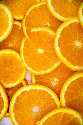 fruit sliced of tangerine fruits orange