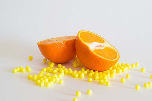 fruit sliced orange orange
