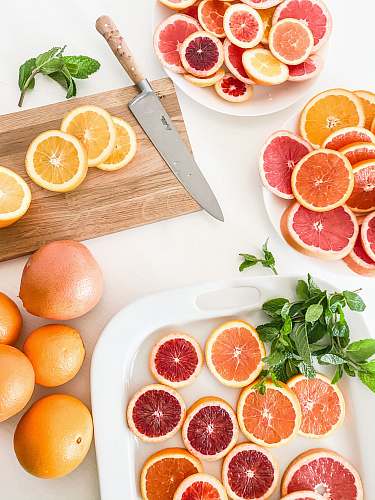 fruit slices of grapefruits citrus fruit