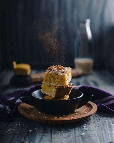 bread stacked of dessert confectionery