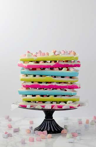 confectionery tray of cake sweets