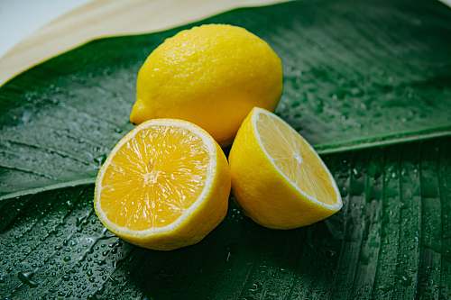 orange two lemons citrus fruit