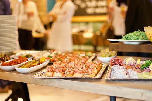 meal variety of food restaurant
