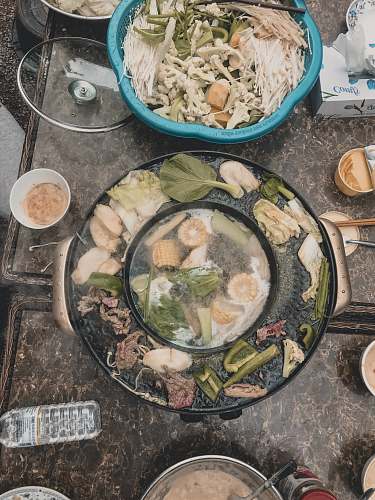 meal vegetable dish in pot dish