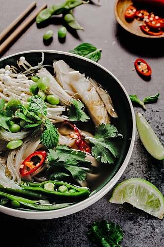 salad vegetables on cook pot stir fry