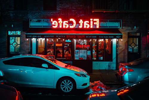 meal white coupe automobile