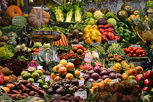 food assorted fruits at the market market