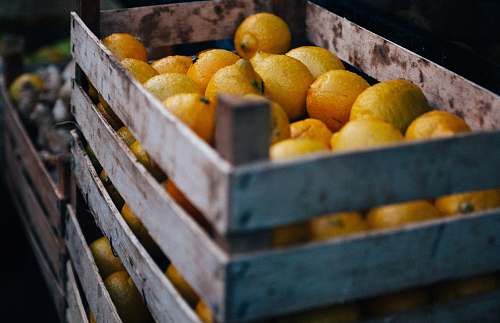 food box of limes orange