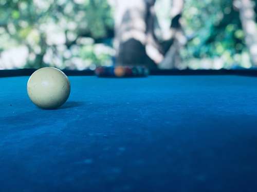 indoors billiard ball cue room